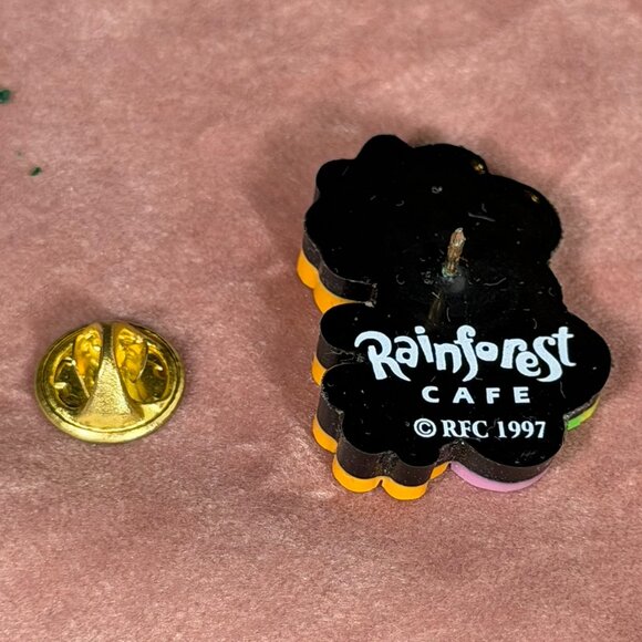 Rainforest Cafe Cha Cha Tree Frog Pin • Vintage • Rubber - Picture 5 of 6